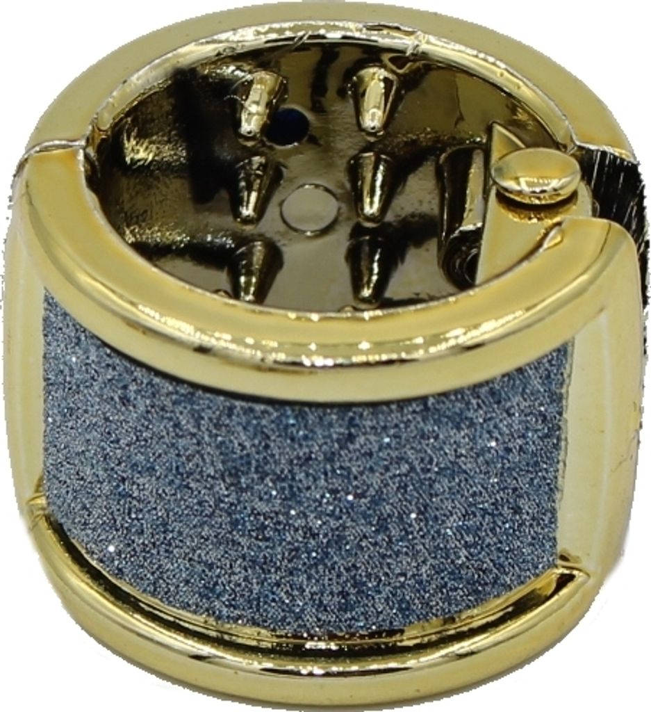 Mini Haarklammer Glitzer Blau