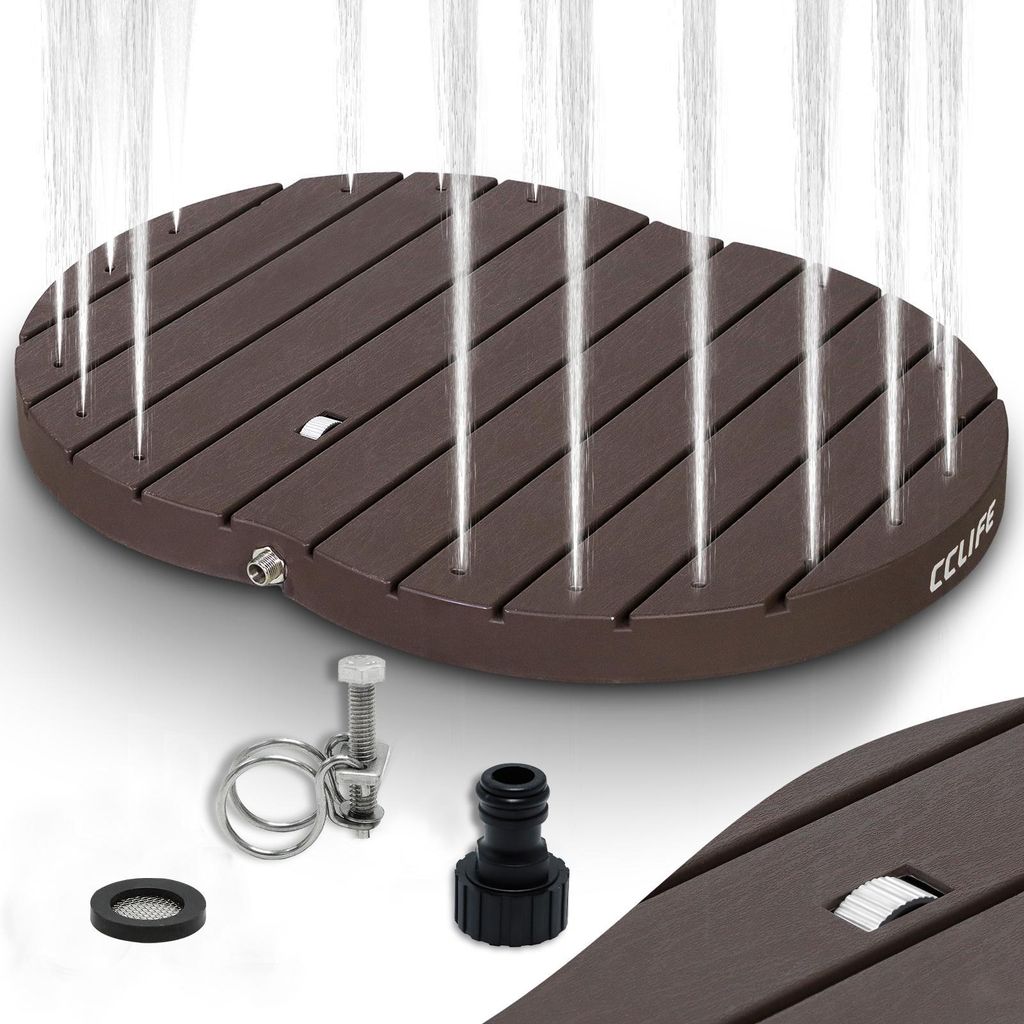 Gartendusche Bodendusche Outdoor Außendusche Braun Dusche Produktbild 
