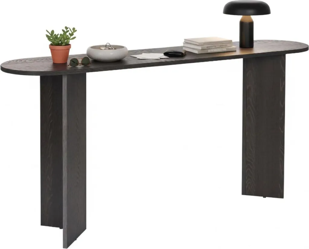 Consolle Nera 150cm Dmora Cercino | Arredo Industrial per Soggiorno