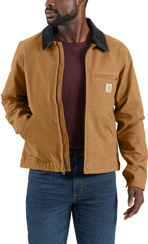 Carhartt Relaxed Fit Duck Detroit Jacket 106234, Farbe:carhartt brown, Größe:S