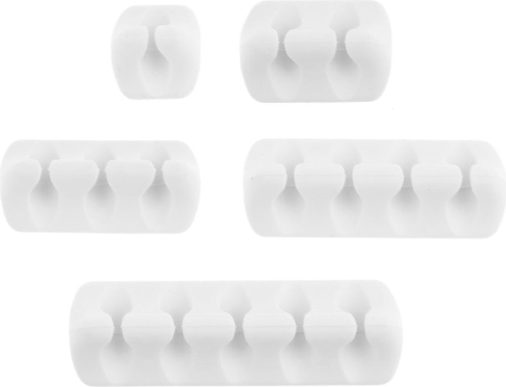 5-teiliges Kabelclip-Organizer-Set, Kabel-Ordnungsclips, selbstklebender Kabel-Organizer, USB-Kabelhalter für Zuhause, Büro, Auto, Nachttisch, Sc...