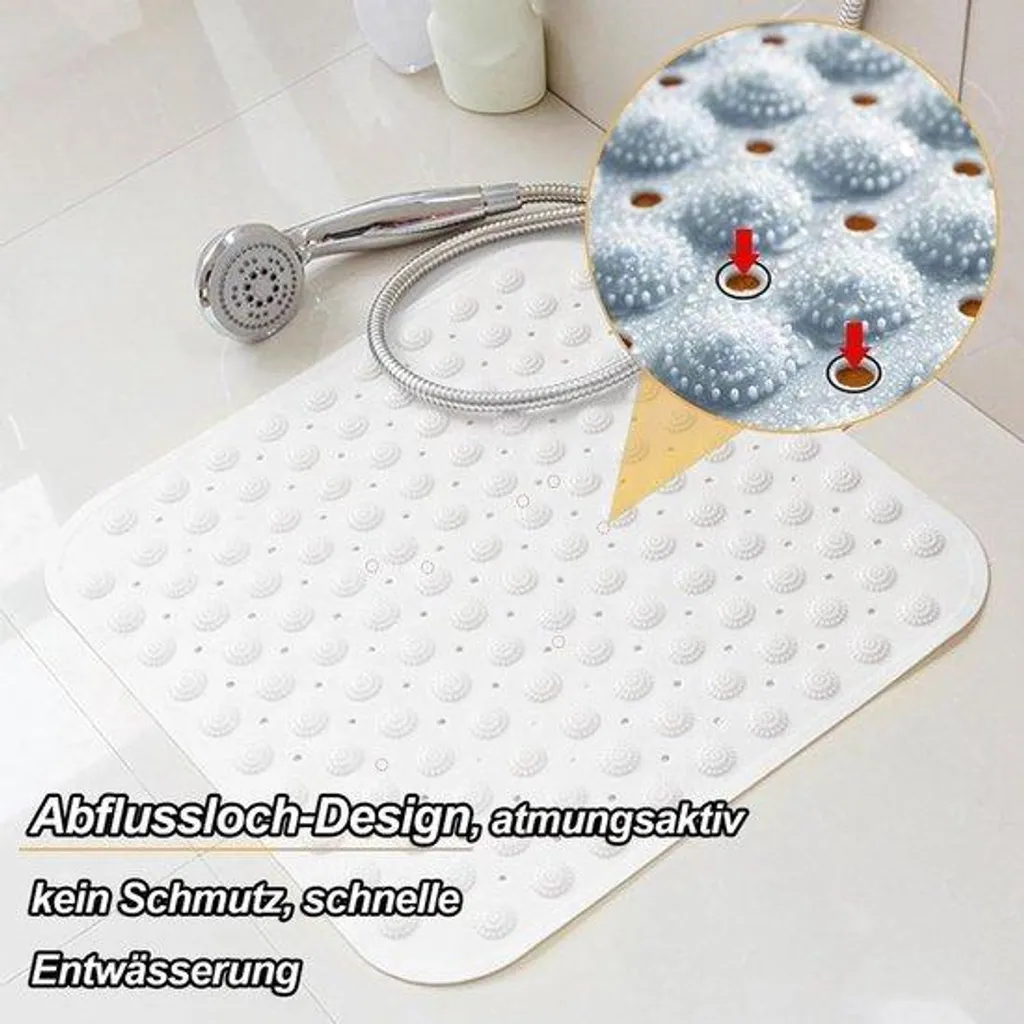 Tapis de massage pour douche antidérapant et lavable contre les chutes