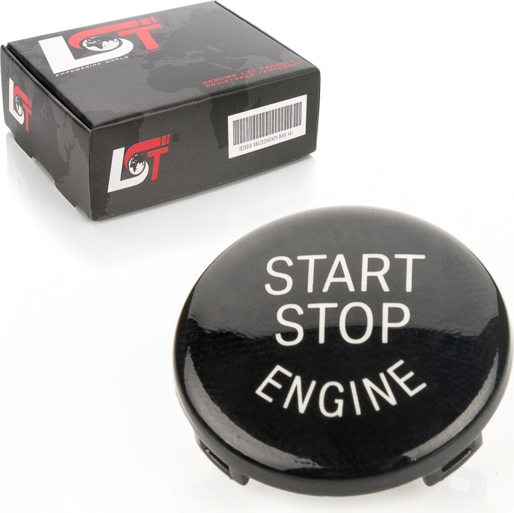 Start Stop Engine Knopf Abdeckung schwarz für BMW 1er 3er Produktbild 