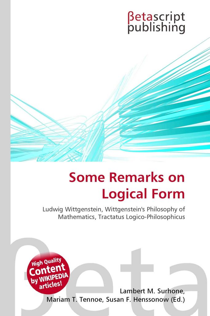 Some Remarks on Logical Form