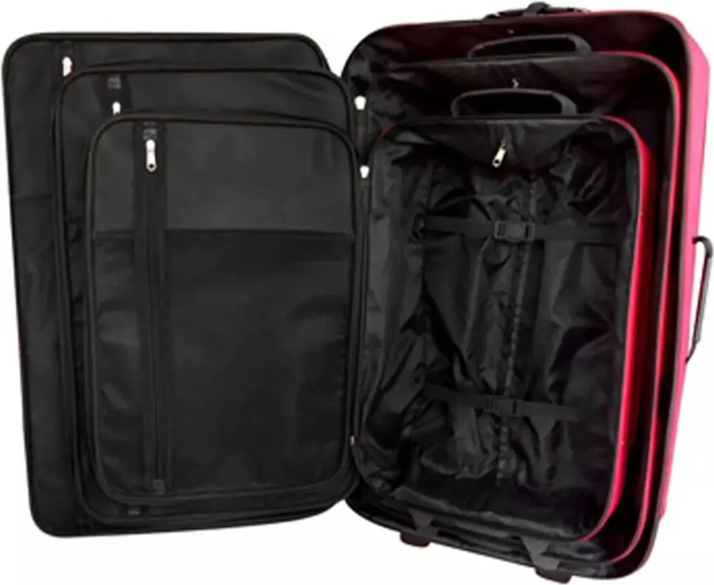 Set 5 Valigie Rosso vidaXL - Soluzione Famiglia per Vacanze