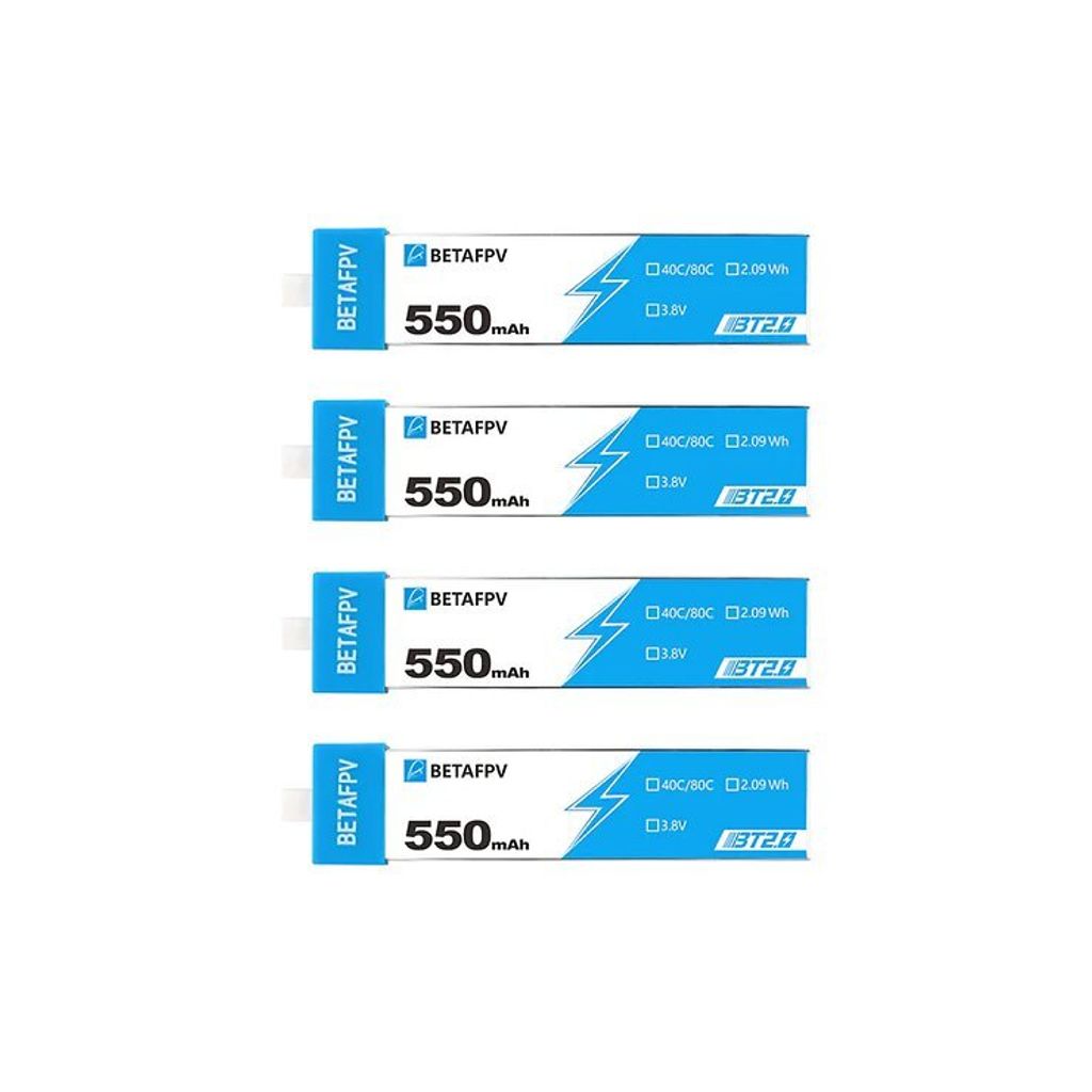 BetaFPV Lipo BT2-0 550mAh 1S 40C 4 Stück Produktbild 