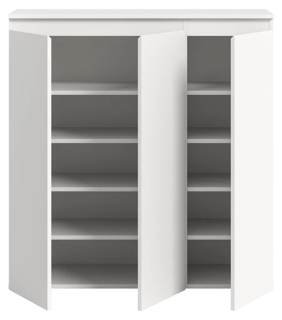 Buffet Scarpa 3 portes blanc : solution pour optimiser votre petit salon - 3