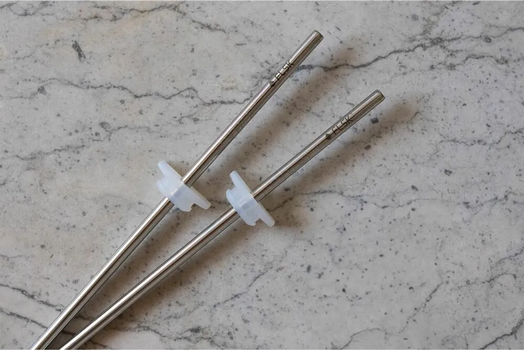 Set 2 Cannucce FLSK per Famiglia | Acciaio Inox Sicuro e Lavabile