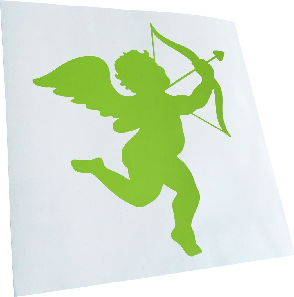 hauptsachebeklebt Kiwistar - Autoaufkleber - Engel Profil - Liebesengel - Amor Heckscheibe - Aufkleber für Auto Kfz Fahrrad, LKW, Truck Mofa