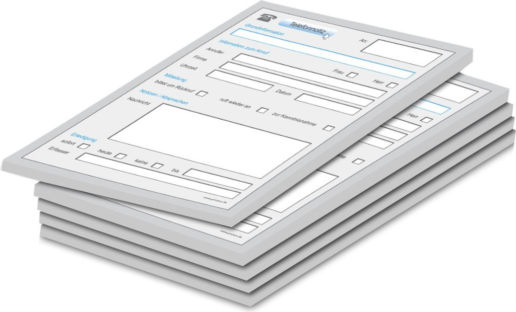 PRICARO Telefonnotizblock, A5 ungelocht, PC-Design, 5 Stück
