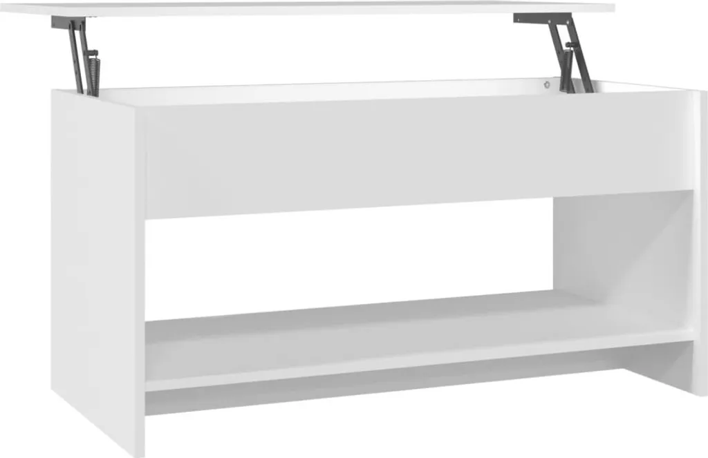 SYFAX™ Coffee Table Bianco 102cm: Il Cuore del Tuo Soggiorno Moderno