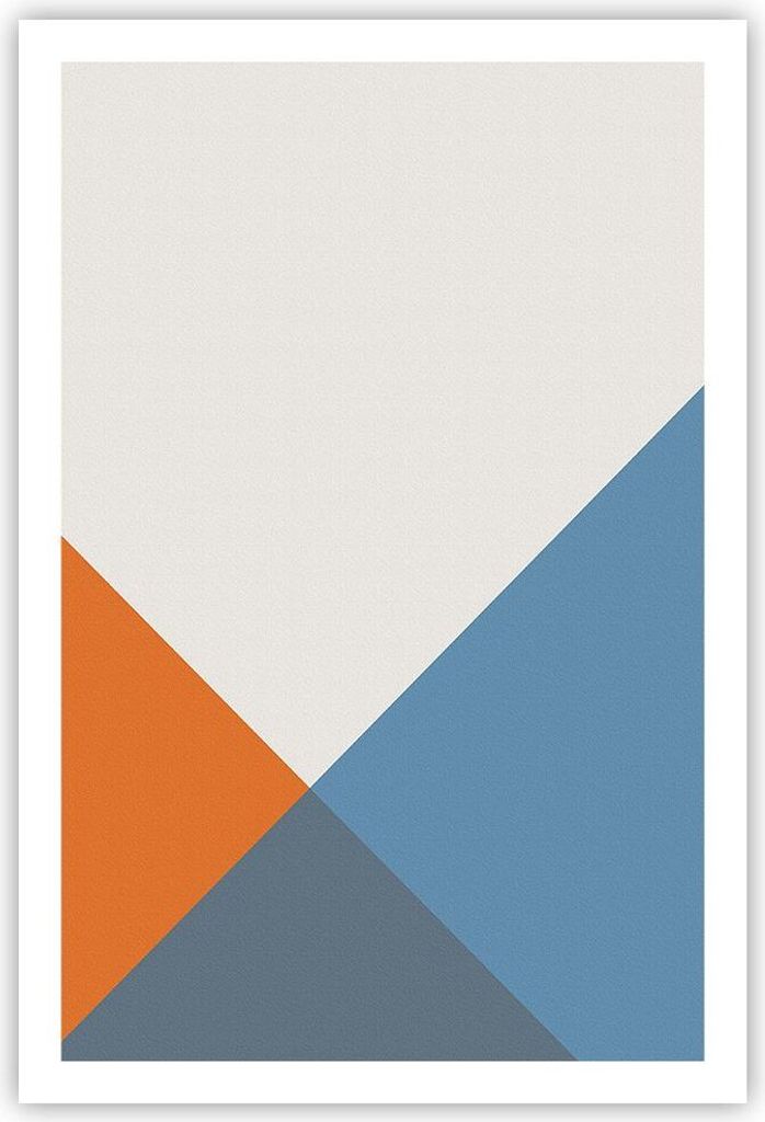 Poster - Poster ohne Rahmen - Vier die Farben Abstraktion - 61x91,5 cm - Wand Bild - Wanddeko - Wandbilder - Kunstposter - Wandposter - Bilder - Ku...