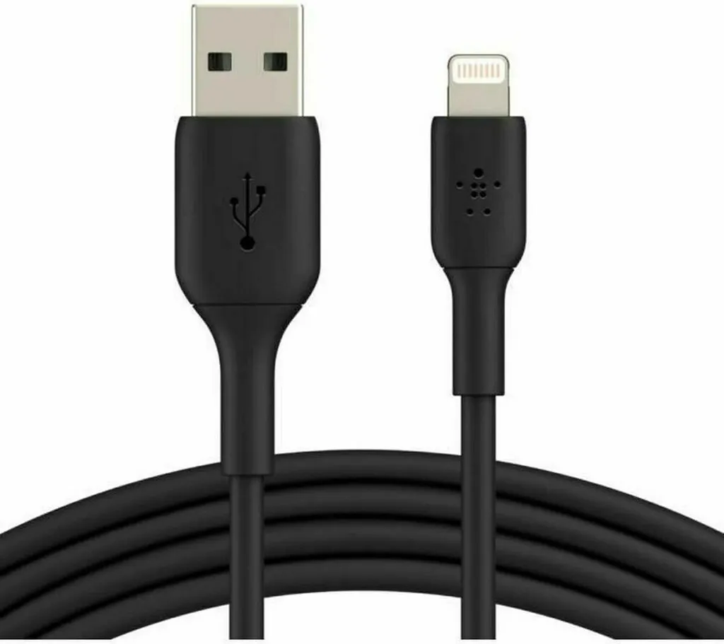 Câble Lightning Belkin 1m Noir - Finis les problèmes de charge iPhone