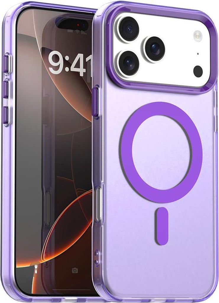 Mobigear Shockproof iPhone 17 Pro MagSafe Hülle Hardcase Backcover - Lila