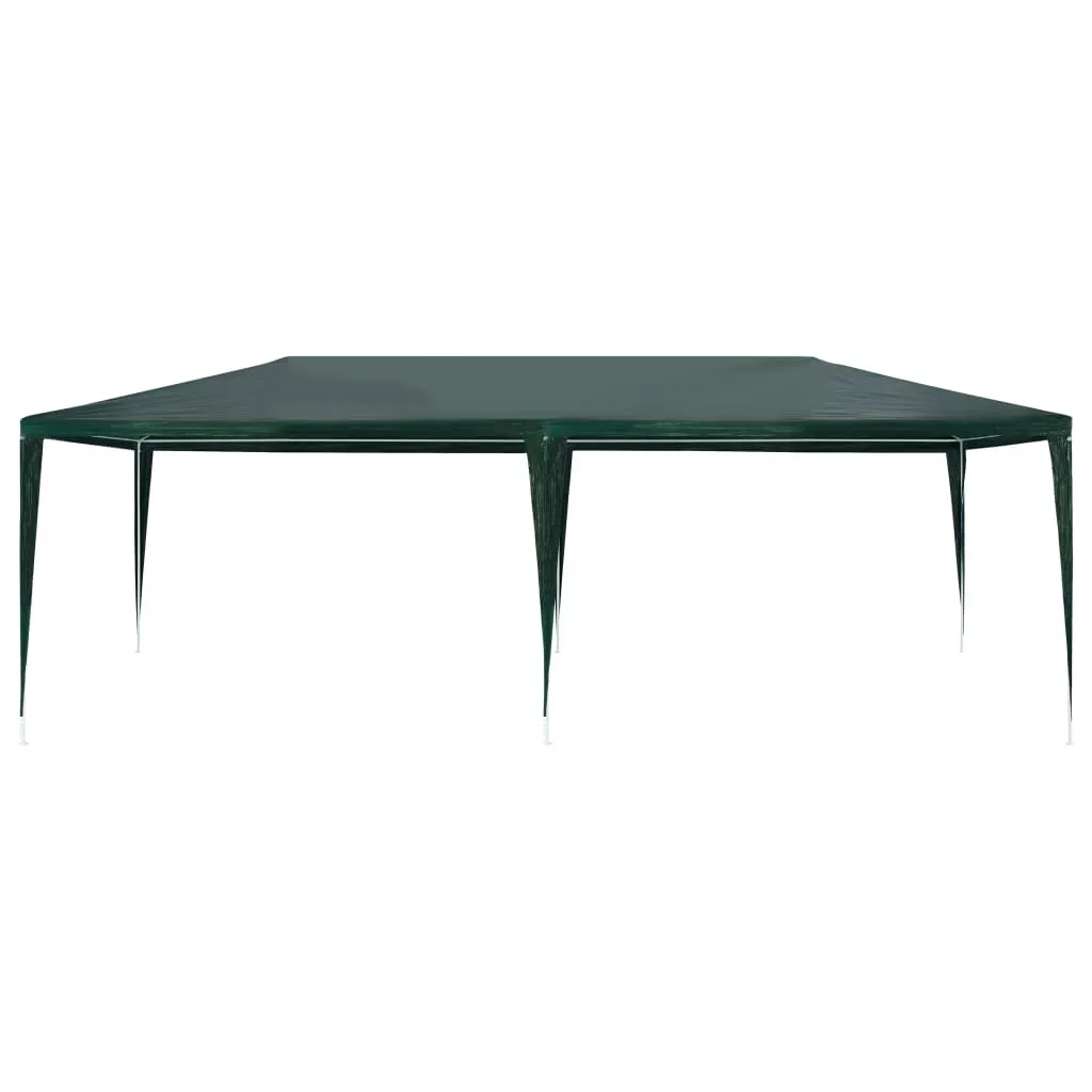 Tenda per Feste 3x6 m PE Verde: Gazebo da Giardino Impermeabile ed Economico
