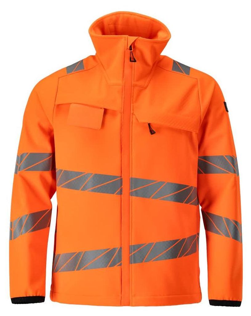 Softshell Jacke Soft Shell Jacke Größe S, hi-vis orange | Packung (1 Stück)