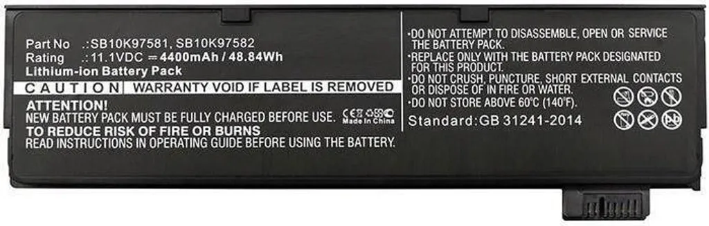 Batterie CoreParts 49Wh Li-ion 11.1V 4400mAh pour Laptop 4X50M08811-CP