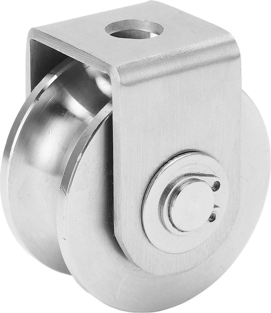 U-förmige Edelstahl-Schienenrolle für Schiebetore, Industriewagen, 48 mm Durchmesser