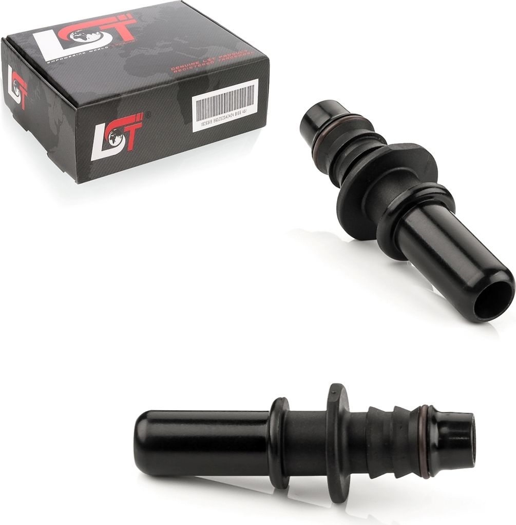 2x Gegenstück Schnellkupplung gerade Kraftstoffleitung 11,8 x 10 für TOYOTA FIAT
