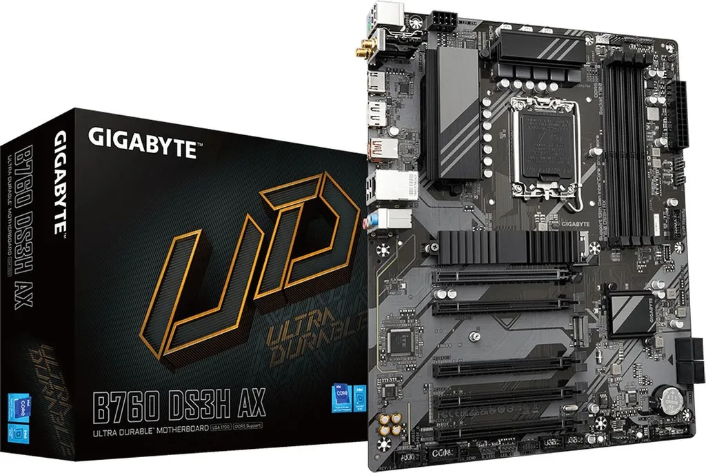 Carte mère mémoire DDR5 Gigabyte B760 pour PC de bureau de 128 Go max