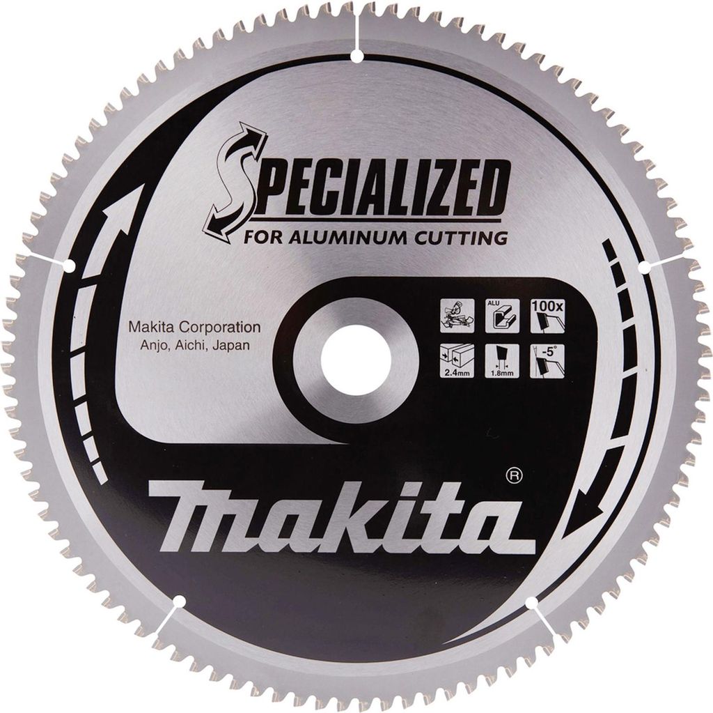 Makita B-33314 Spezialkreissägeblatt 250 x 30 mm, 100 Zähne, Aluminium