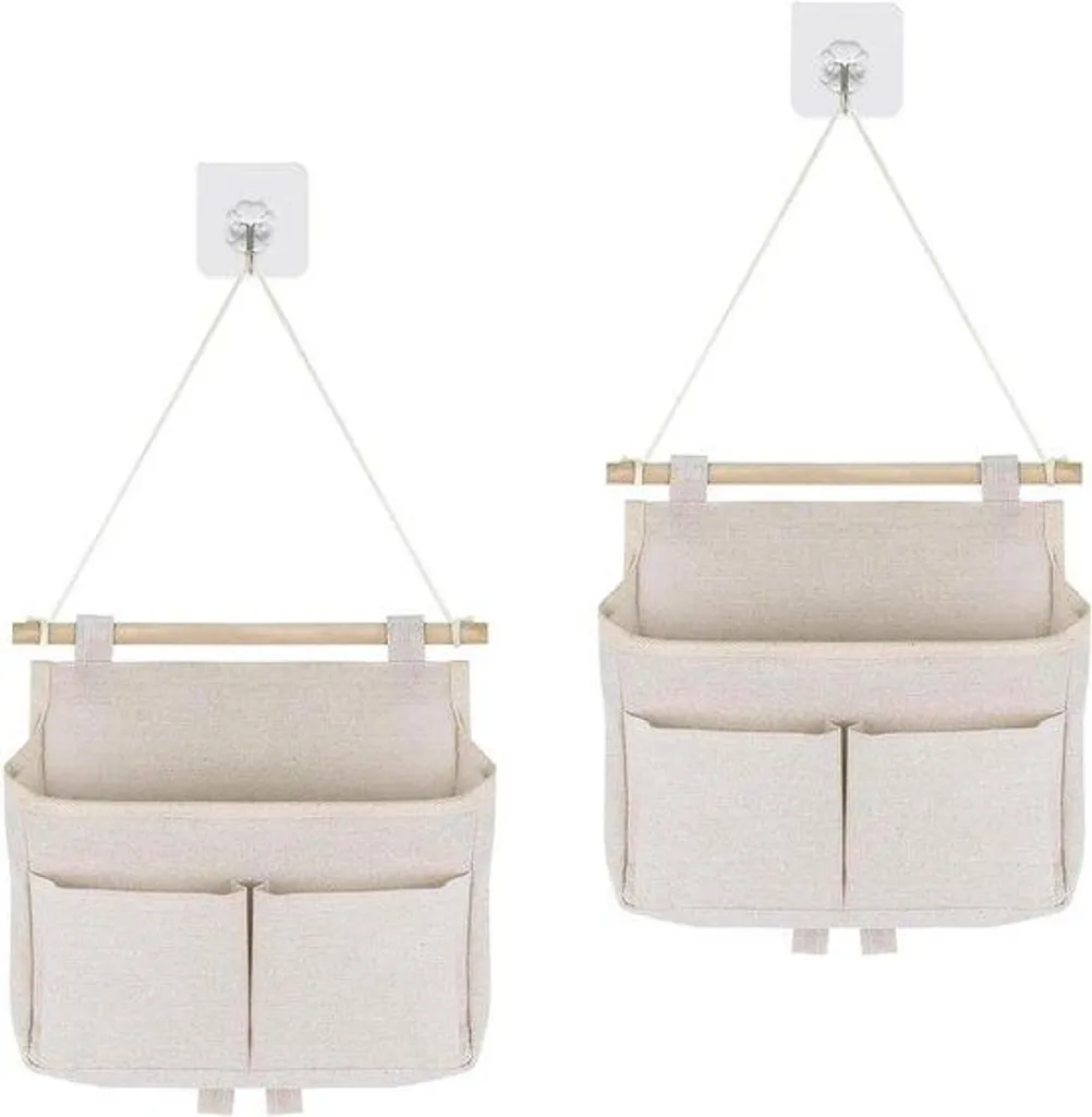 Patères murales de rangement blanches en lot de 2 pour cuisine et chambre