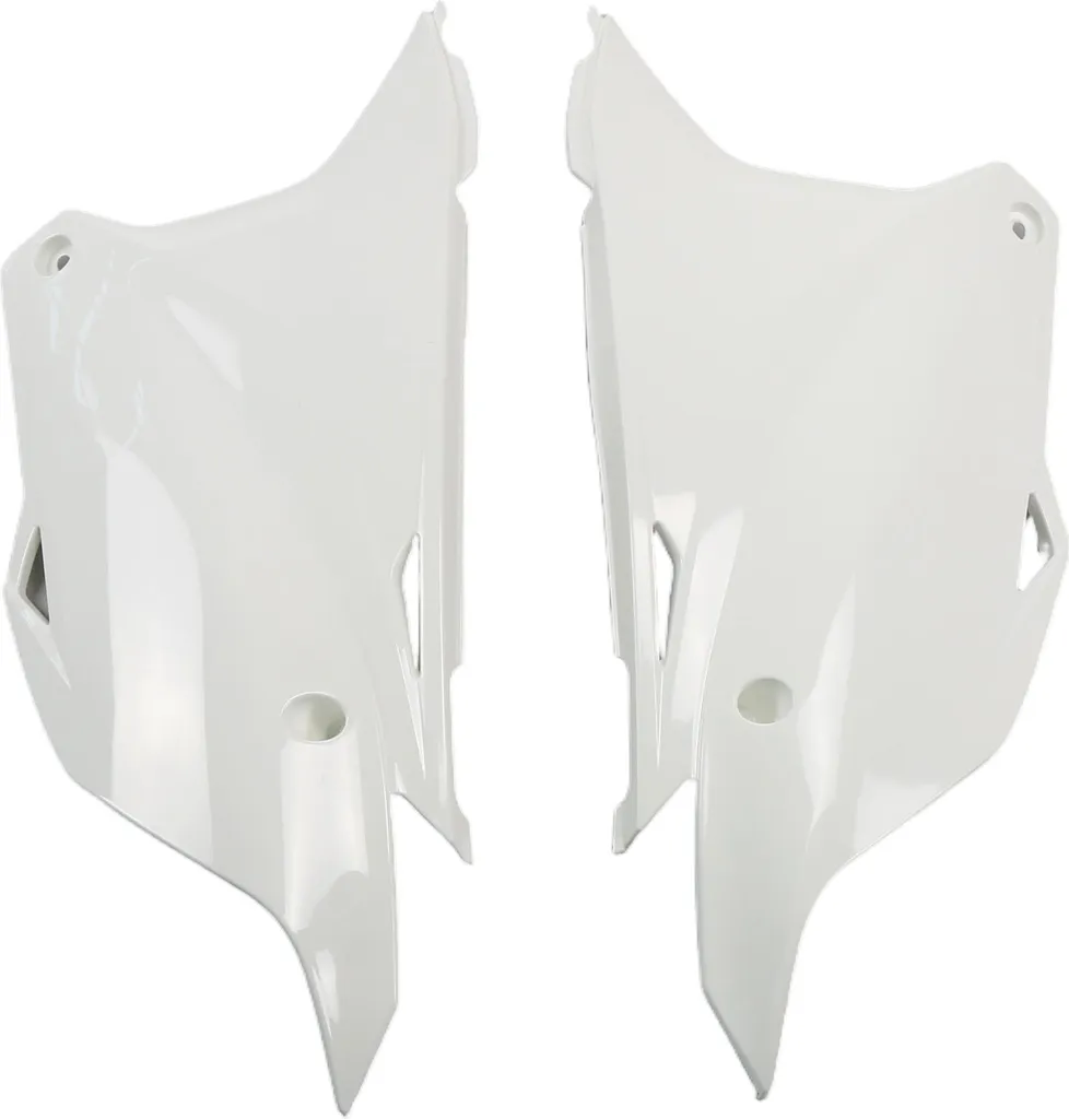 Remplacer carénage cassé Kawasaki KX 80 112 blanc OEM par UFO PLAST