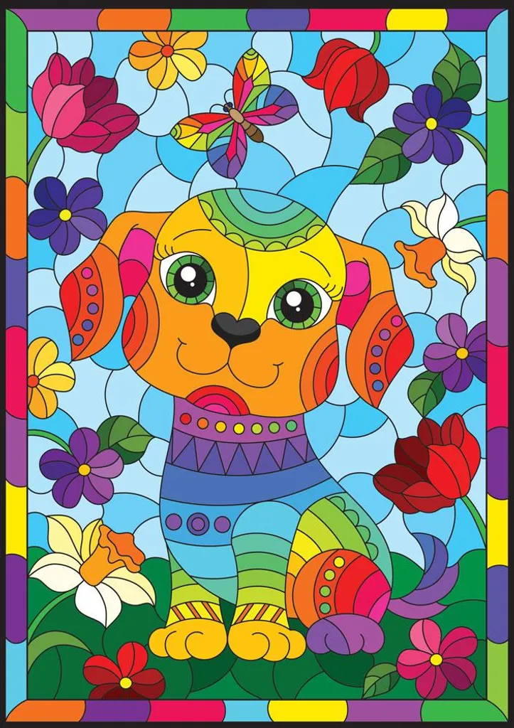 Yazz Puzzle Cute Puppy 1000 pièces - Jeu de placement multicolore Chiot