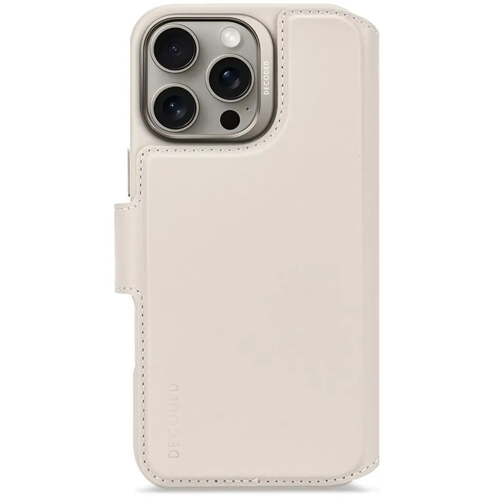 Protection intégrale iPhone 16 Pro Max MagSafe Decoded Folio Gris Jaune