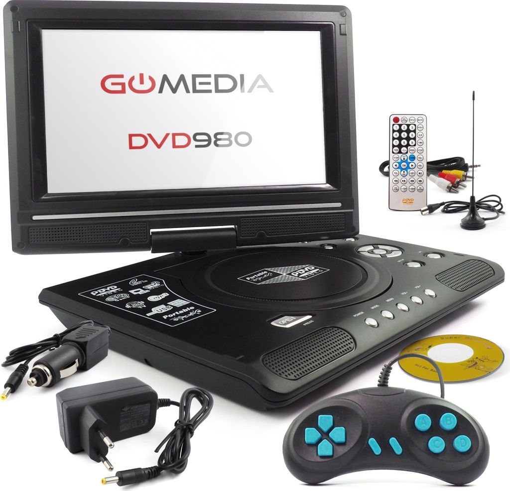 Přenosný DVD přehrávač 980 Gomedia, 9,8 palců, 300 her, Obrázek produktu 