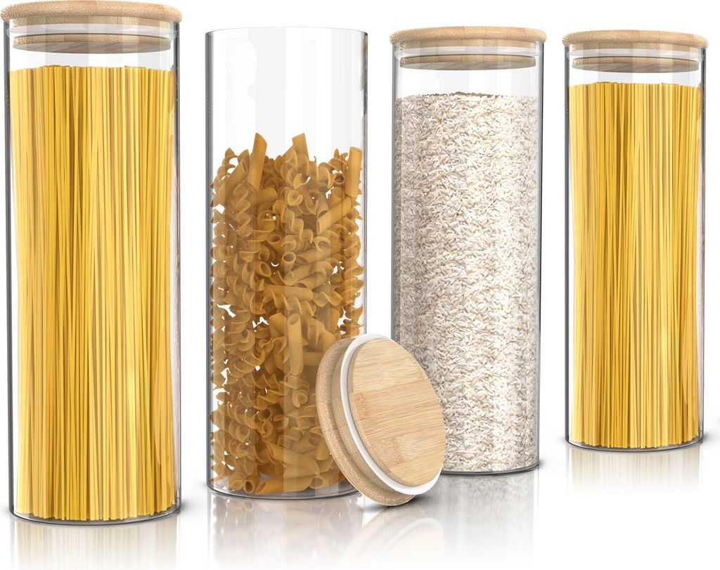Arendo Vorratsgläser, Glasbehälter-Set 4x 1,5 L Produktbild 