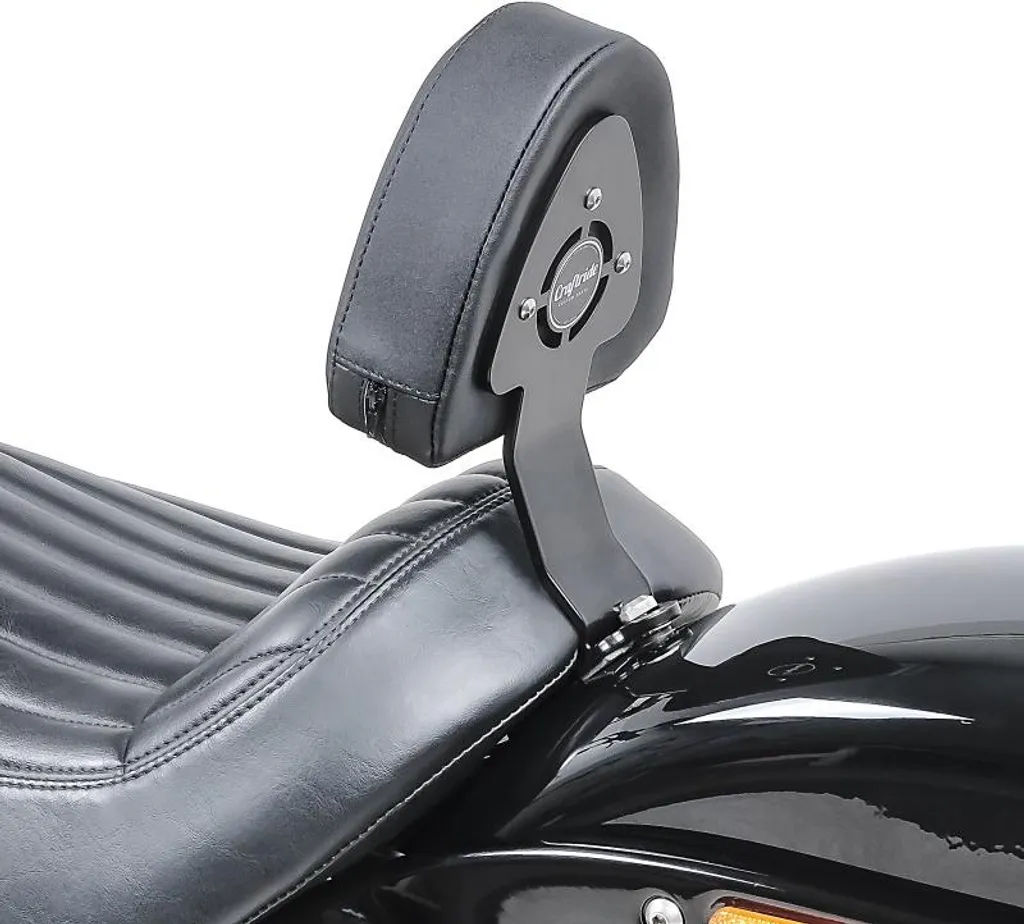 Sissybar Pilote Confort en Acier Noir pour Street Bob Softail 18-25