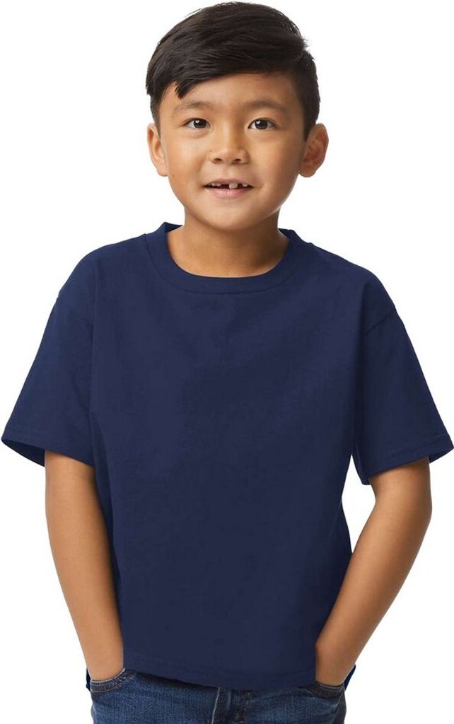Gildan - T-Shirt Weiche Haptik für Kinder BC5620 (L) (Marineblau)