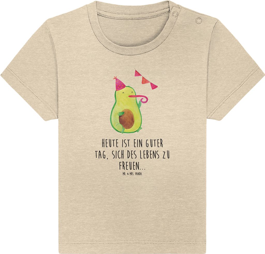 Mr. & Mrs. Panda T-Shirt Avocado Party 24. - 36. Monat - Natural Raw - Geschenk, Kinder, Baby Shirt, Avocados, Geburtstag, Glücklich, Happy Birthd...