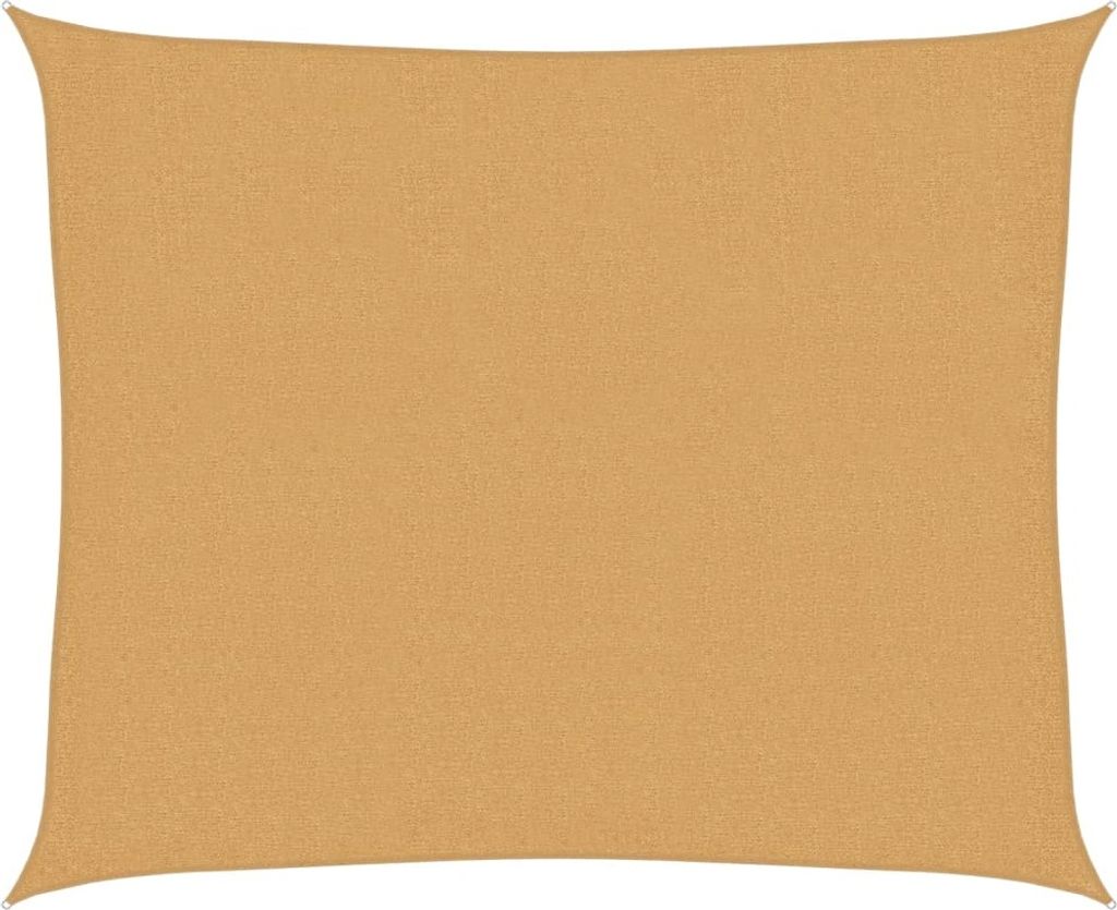Sonnensegel 160 g/m² Rechteckig Sandfarbe 2,5x3 m HDPE