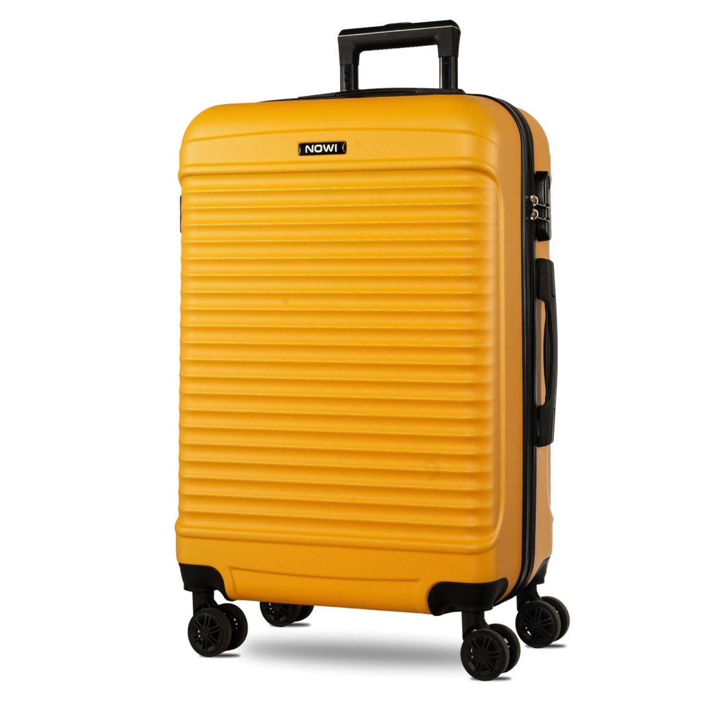 NOWI Las Palmas Koffer L – 59L Ultraleicht-Koffer, Mittelgroßer Hartschalenkoffer mit 8 Rollen 360° drehbar, Wasserabweisender Schalenkoffer mi...
