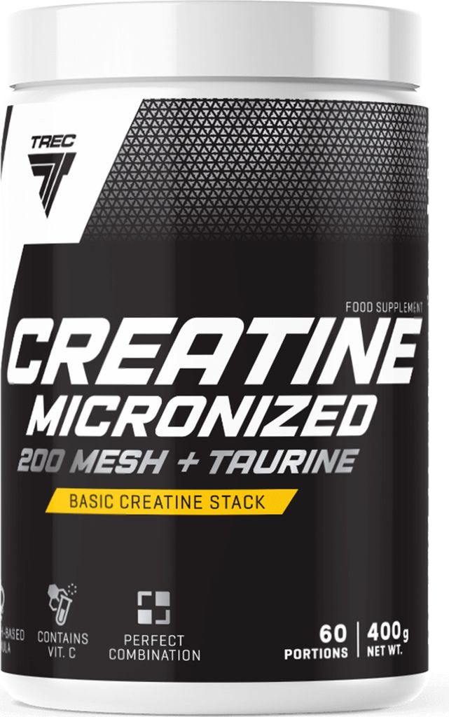Trec Nutrition | Creatine Micronized 200 Mesh + Taurine | High Quality Creatine Monohydrate Powder