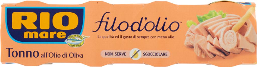 Thunfisch in Olivenöl Filod'Olio 4x65g - Rio Mare Produktbild 