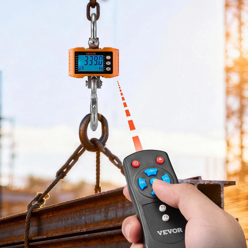 Bilancia a Gru 2000kg Industriale Pesante | Alluminio Pressofuso e Telecomando - 8