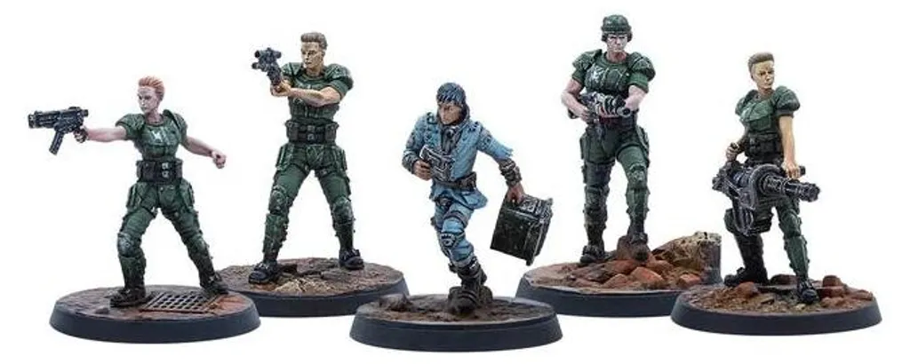 Fallout Wasteland Warfare Rangers de Reilly Modiphius figurines 32mm