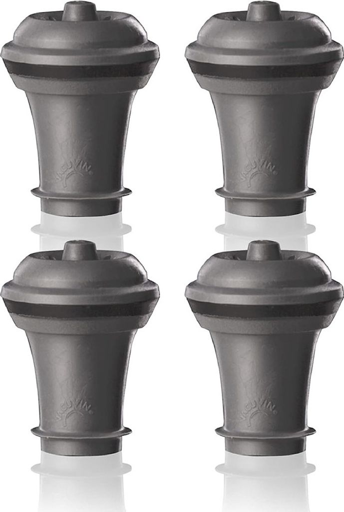 Vakuum Stopfen für Weinpumpe 6er Set Schwarz