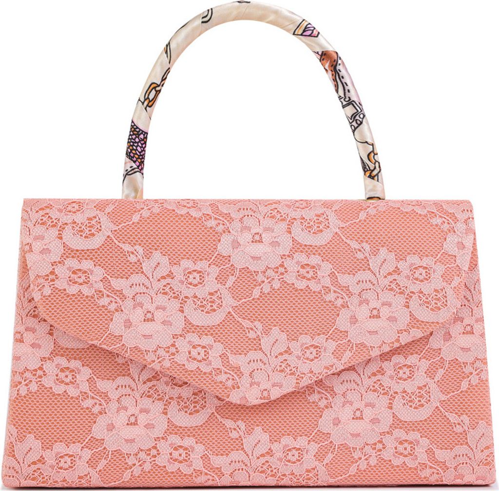 Rose Damen Mini-Spitzen Handtasche, Abendtasche, Kupplung Produktbild 