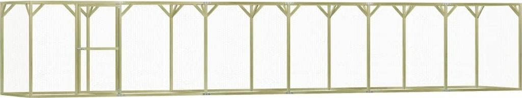 Hühnerkäfig 1,5x9x1,5 m Imprägniertes Kiefernholz