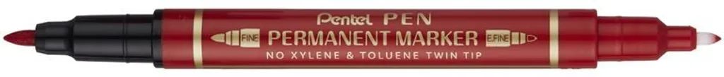Marqueur pour Chantier et Logistique Pentel N75W-BE Rouge Pointe Large