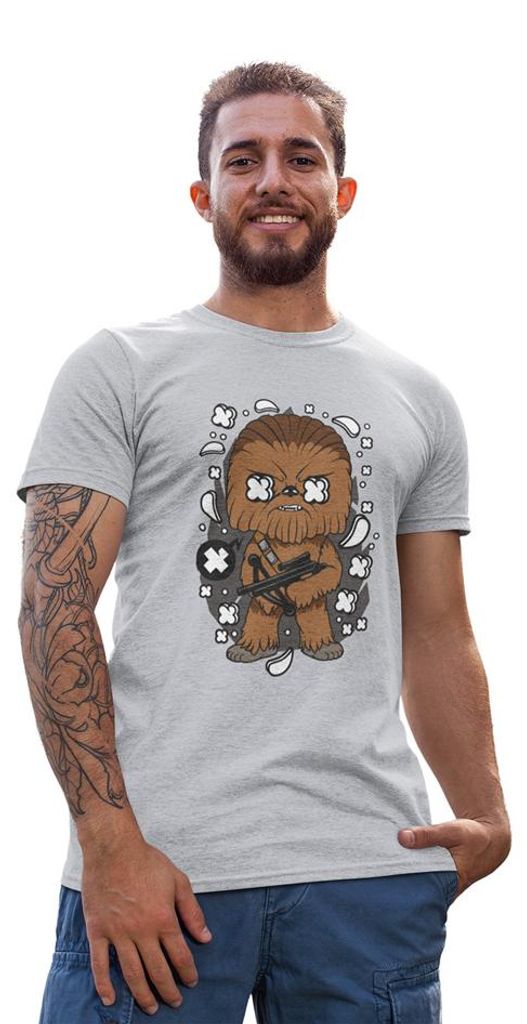 D&B Uni Polo PC00030 Chewbacca-Größe Grau-Größe 2XL