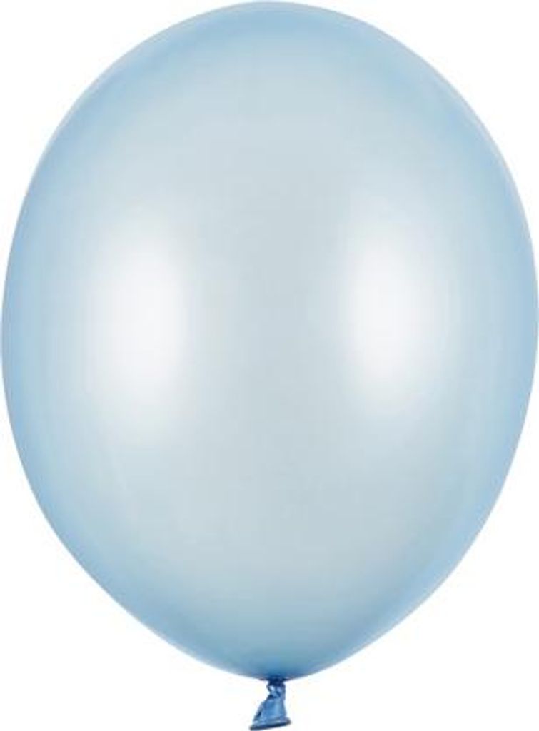 Strong Balloons 23cm, Metallic Baby Blue (1 Packung / 100 Stück)