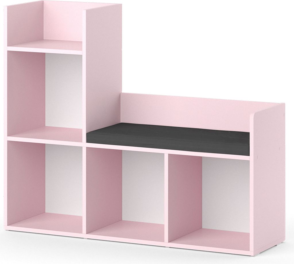 Kindersitzbank Vicco Luigi Rosa 107.2 x 88.6 cm ohne Faltboxen, Model 40728