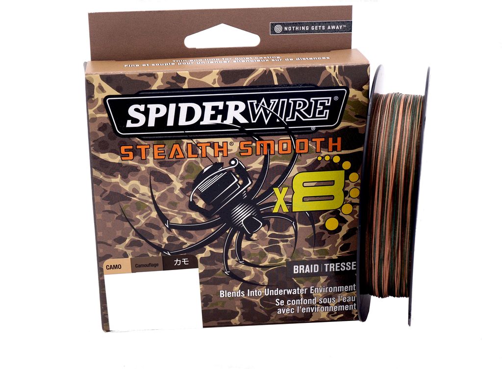 Spiderwire Stealth Smooth8 X8 PE Braid - 150m Angelschnur Camouflage, Farbe:Camo, Durchmesser/Tragkraft:0.11mm / 10.3kg