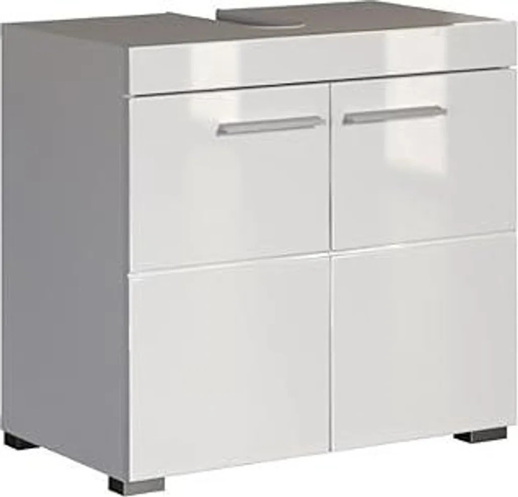 Mobile Sottolavabo Trendteam Amanda Bianco Lucido 60x56x34 cm per Bagno