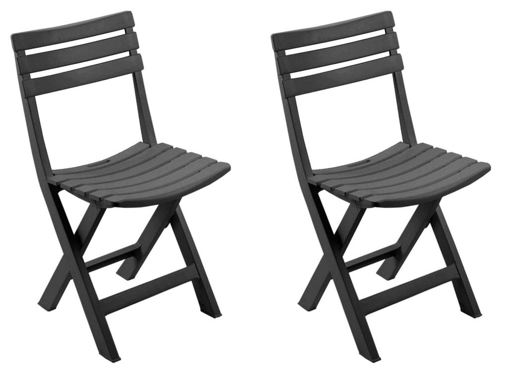 lot de 2 chaises pliantes en plastique Chaise de jardin Image du produit 